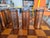 Antique Mexican Glasses With Brass Covers - Set of 6 For Sale - Image 4 of 5