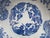 Japanese Vintage Japanese Blue Porcelain Bird Flower Kirin Design 9" Serving Bowl For Sale - Image 3 of 7