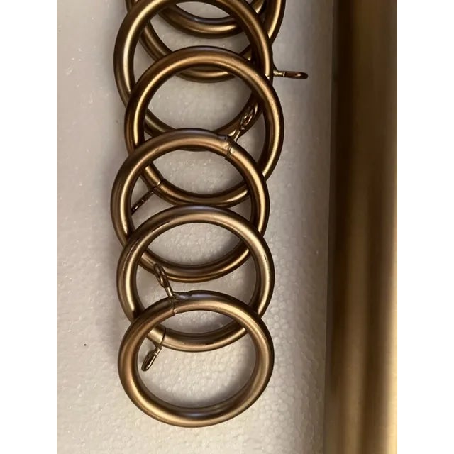 Cambria Estate Satin Bronze Metal Curtain Rods, Brackets and Rings