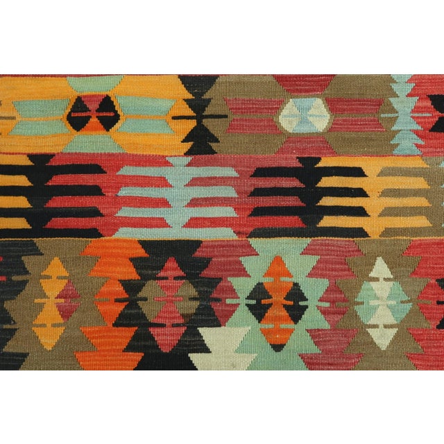 Mid 20th Century Vintage Turkish Kilim Rug-7’3’x9’1" For Sale - Image 5 of 13