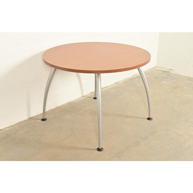 Herman Miller Herman Miller Style Modern Spider Leg Round Dining Table or Game Table For Sale - Image 4 of 8