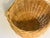 Vintage French Market Handmade Round Basket With Handle For Sale - Image 4 of 4
