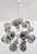 Fabio Ltd 21st Century Nova Polished Nickel Smoky Bubbles Murano Sputnik Chandelier by Fabio LTD For Sale - Image 4 of 5