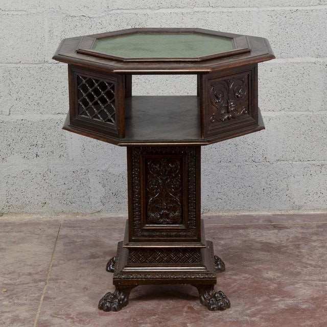 AntiqueMaggini Swivel Coffee Table with Removable Glass Top, 1800s For Sale - Image 6 of 18