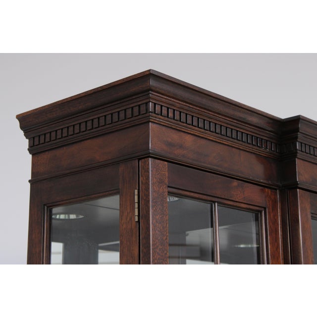 Stickley 3 Door Mahogany China Cabinet For Sale - Image 10 of 18
