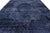 Textile Midnight Indigo Vintage Overdyed Persian Rug – Distressed Hand-Knotted Wool For Sale - Image 7 of 10