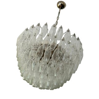 Murano Chandelier in Clear Glass For Sale