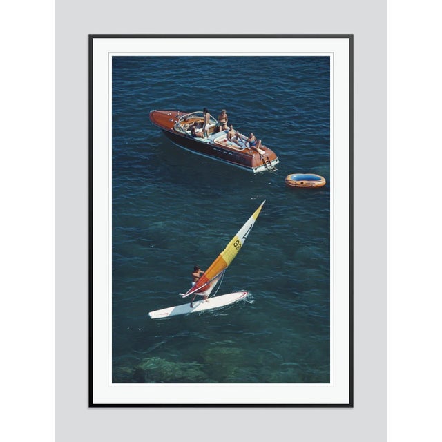 Modern Porto Ercole 1980 by Slim Aarons Framed C-Print For Sale - Image 3 of 3