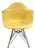 1950s Charles and Ray Eames for Herman Miller Dar Parchment Fiberglass Armchair For Sale