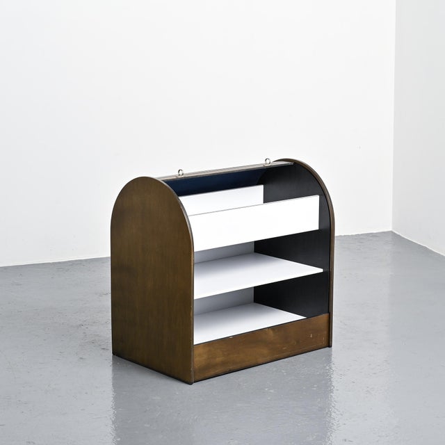Wood Tambour Cabinets by Klaus Vogt for Thut Möbel, 1970, Set of 2 For Sale - Image 7 of 14