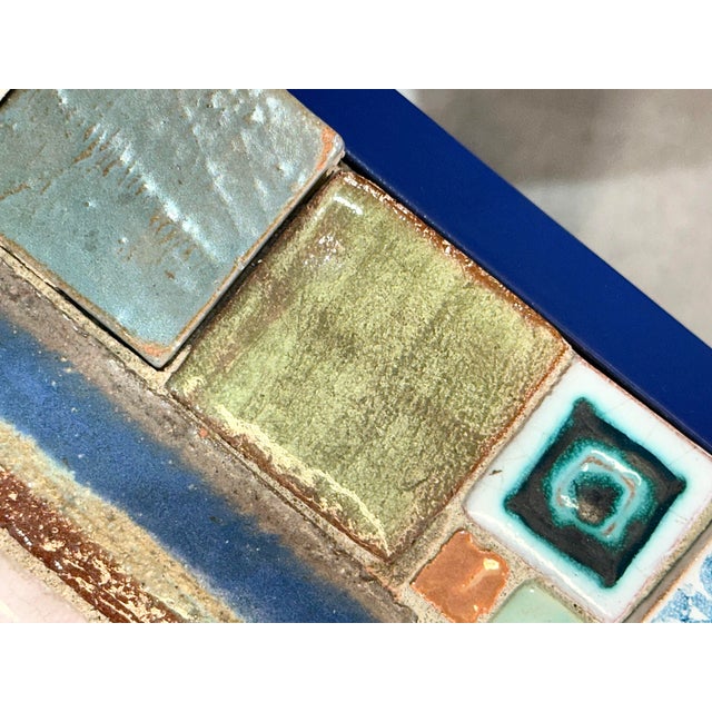 Wooden and Ceramic Side Tables, 1980s, Set of 2 For Sale - Image 15 of 18