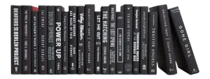Decorative Books - Onyx & White Books - Black Books By The Foot