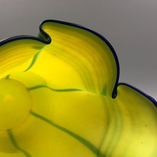 Yellow Vintage Studio Glass Sculpture by Palo Eisch, 1970s For Sale - Image 8 of 18