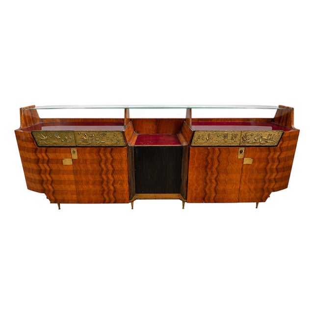 Vintage Italian Art Deco Sideboard, 1940s For Sale