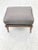 Wood 1990s Upholstered Ottoman With Fruitwood Legs For Sale - Image 7 of 7