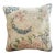 Vintage Turkish Isparta Rug Pillow Cover 16x16 – Faded Floral Wool Cushion For Sale