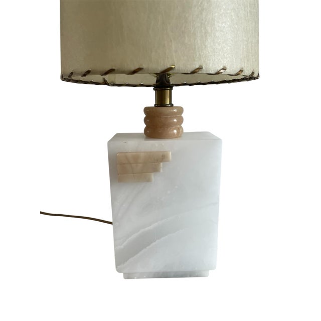 50s Alabaster Table Lamp For Sale In Chicago - Image 6 of 12