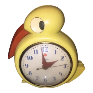1930s Belle Kogan Art Deco Quacker Clock Designed by Belle Kogan