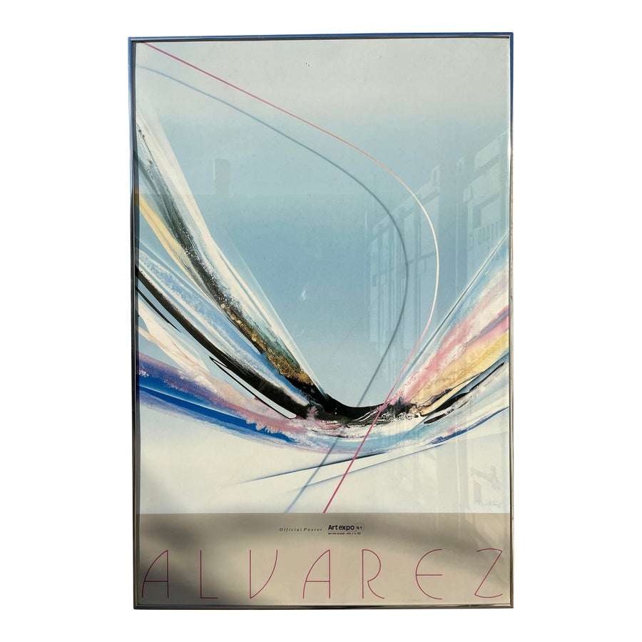 1985 Artexpo New York Framed Official Poster by Venezuelan Artist