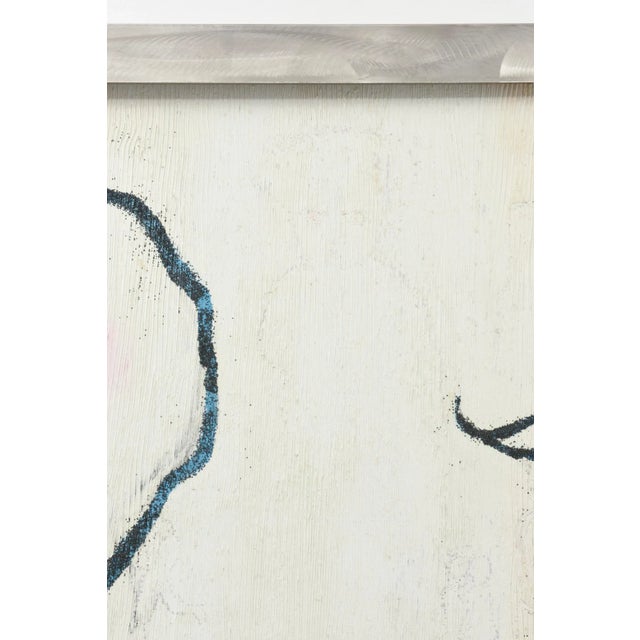 Signed Robert Bery Oil on Canvas Rectangle Painting Titled" Guns and Roses" For Sale - Image 10 of 11