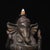 Brass Vintage Gilt Brass Ganesha Backflow Incense Burner – Elephant God Statue For Sale - Image 8 of 9
