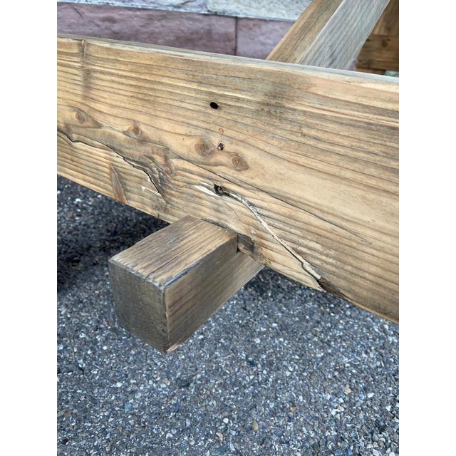 Large French Country Farm Table, 1960s For Sale - Image 10 of 12