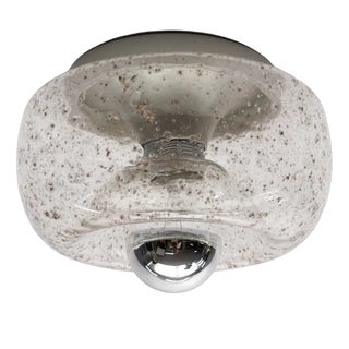 Small Donut Glass Ceiling Lamp, Germany 1960s For Sale