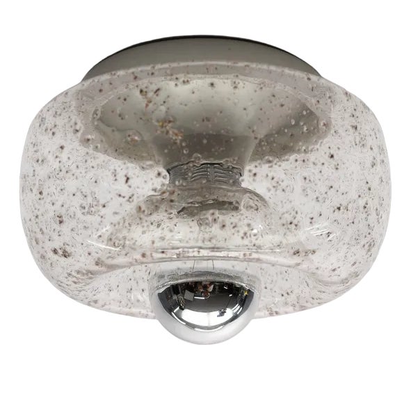 Small Donut Glass Ceiling Lamp, Germany 1960s For Sale