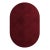 Tapis Oval Ruby #09 Modern Minimal Oval Shape Hand-Tufted Rug by TAPIS Studio For Sale - Image 4 of 4