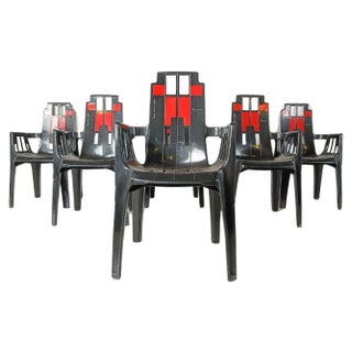 Boston Chairs by Pierre Paulin for Henry Massonnet, 1988, Set of 6 For Sale