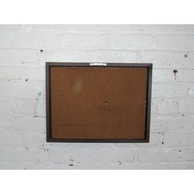 Mid-Century Modern Colorful Abstract Painting Signed by Artist For Sale - Image 3 of 4