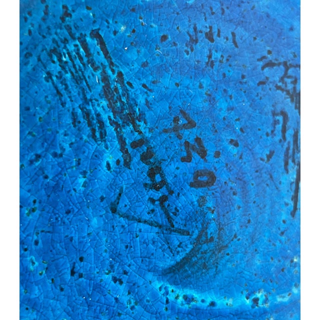 Mid-Century Modern Rimini Blu Pottery Vase by Aldo Londi for Bitossi, Italy, 1960s For Sale - Image 17 of 18