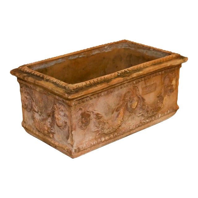 Antique Neapolitan Terra Cotta Planter For Sale