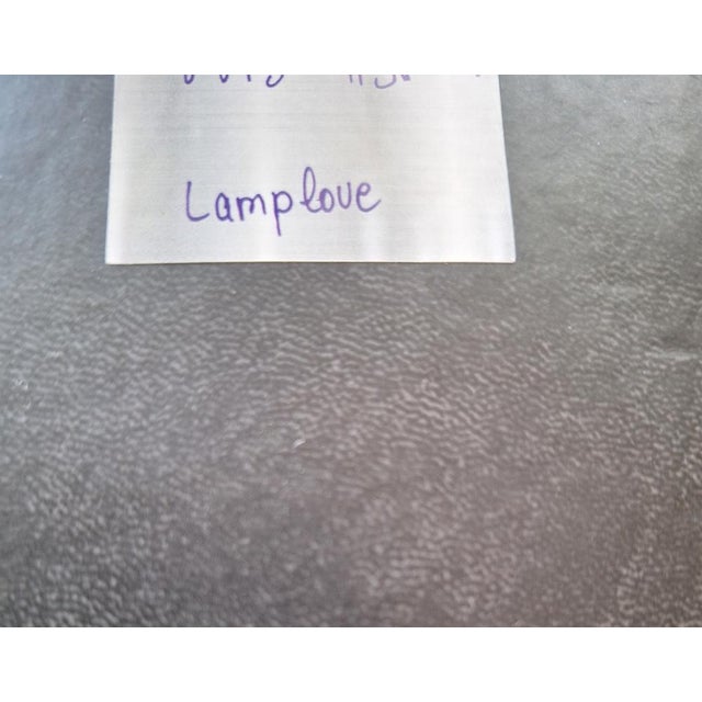 Textile Vintage Table Lamp with Beige-Brown Ceramic Base and Fabric Shade from Lamplove, 1970s For Sale - Image 7 of 8