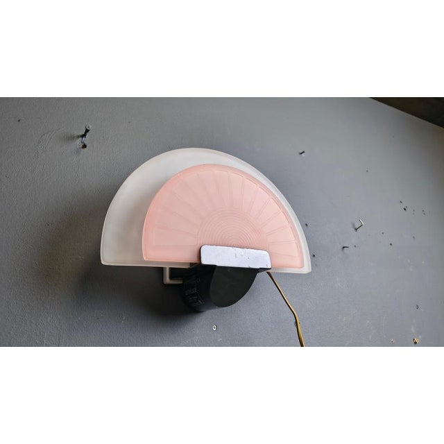 Vintage Glass Wall Light from Arteluce, 1980s For Sale - Image 13 of 17