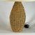 Tan Vintage 1980s Natural Wicker Jute Woven Table Lamp For Sale - Image 8 of 11