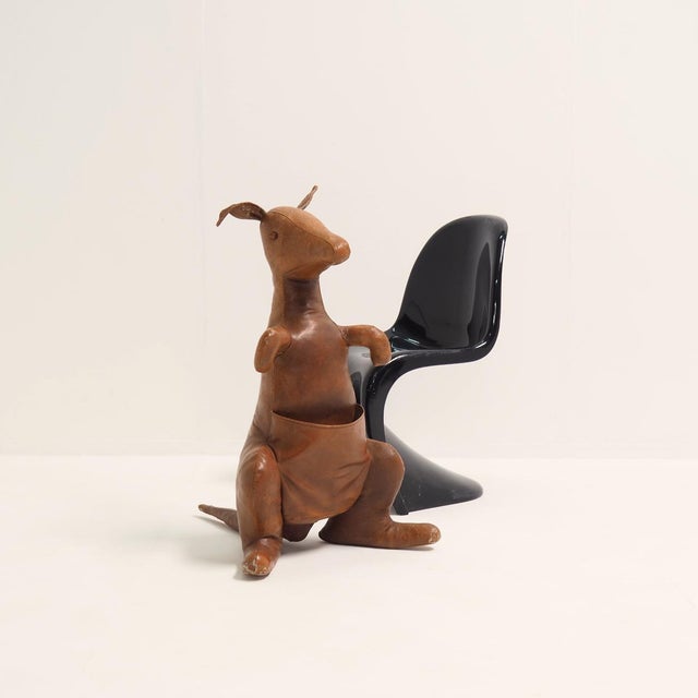 Vintage Leather Kangaroo by Dimitri Omersa for Abercrombie & Fitch, 1960s For Sale - Image 9 of 10