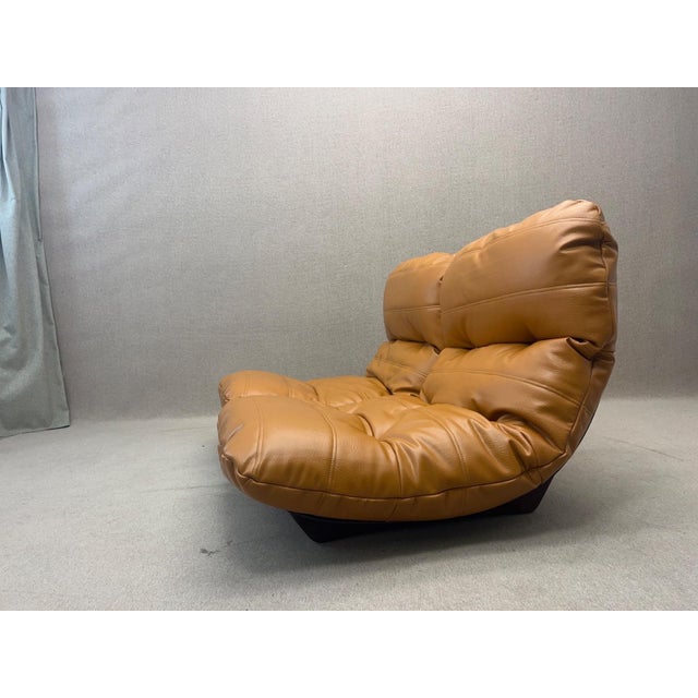 Mid-Century Modern Sofa Settee Marsala Medium Two Seater without Arms by Ligne Roset, 1980s For Sale - Image 3 of 18