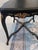 1950s French Rococo / Mid Century Revival Center Table in Matte Ebonized Finish For Sale - Image 4 of 10