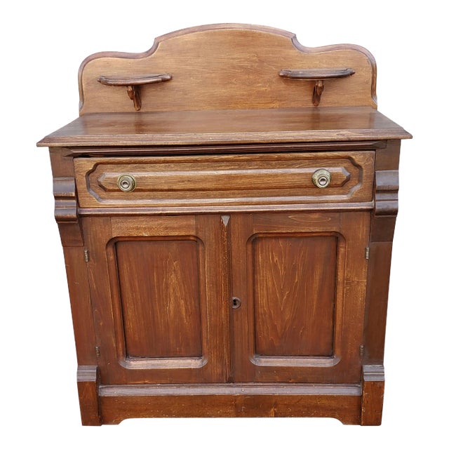 Early 20th C. American Fruitwood Washstand For Sale