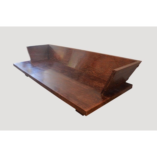 The Teak Spa Sofa is available as a single sofa or L shape. Solid aged reclaimed teak wood slabs joined together for a...