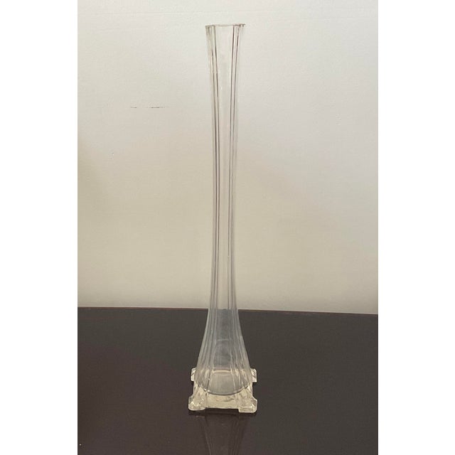 Mid-Century Modern Glass Vase, Belgium, 1920's For Sale - Image 3 of 9