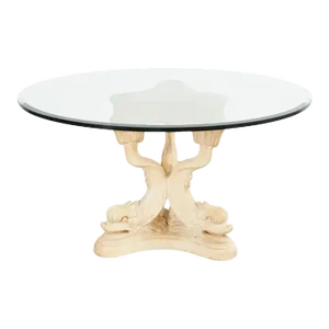 Neoclassical Venetian Grotto Style Dolphin Center Table