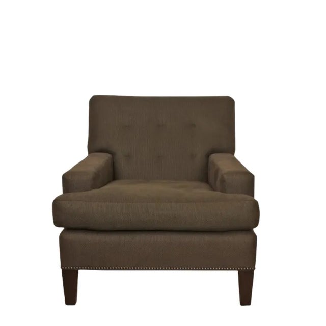 Mid-Century Modern Pair of Custom De Angelis Ltd With De Le Cuona Inc Upholstery For Sale - Image 3 of 7