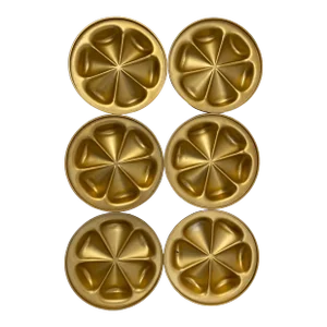 Vintage Mulholland Silversmiths Aluminum Ashtrays - Set of 6