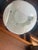 Vintage Mid Century Modern Tulip Milk Glass & Brass Hanging Pendant Lights, Pair For Sale - Image 10 of 10