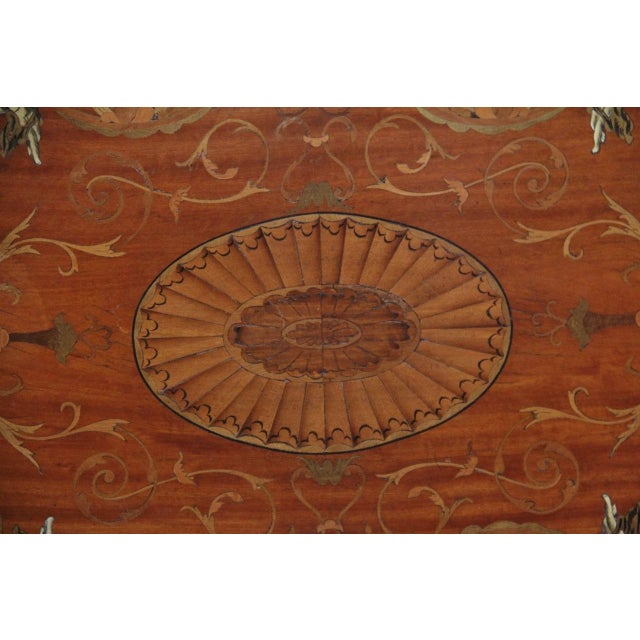 19th Century Inlaid Satinwood Tray, 1880s For Sale - Image 9 of 12