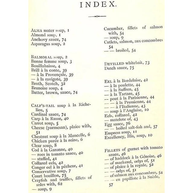 "Soups & Dressed Fish a La Mode" 1888 Salis, Mrs. De For Sale - Image 4 of 9