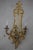 Pair Monumental Brass Lighted Candelabra Wall Sconces For Sale - Image 10 of 12