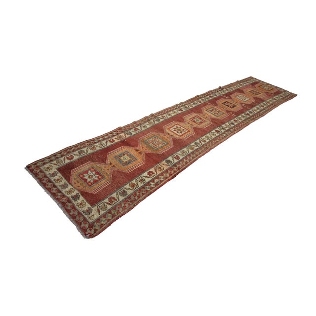 Vintage Herki Runner Rug For Sale - Image 4 of 7